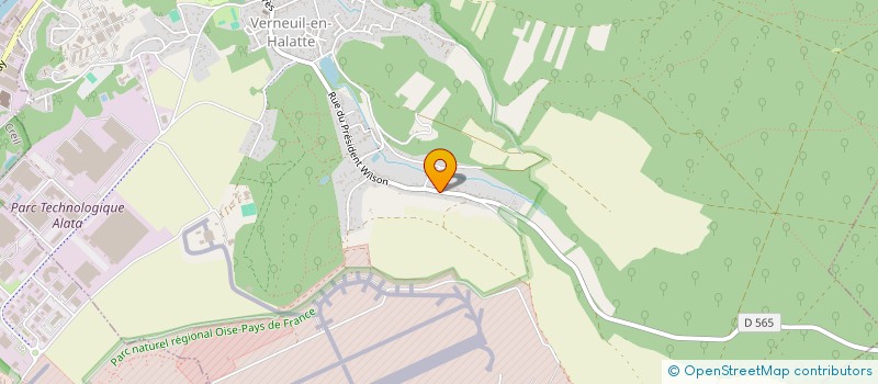 localisation de l'entreprise MADAME JUSTINE DALLOT  VERNEUIL-EN-HALATTE