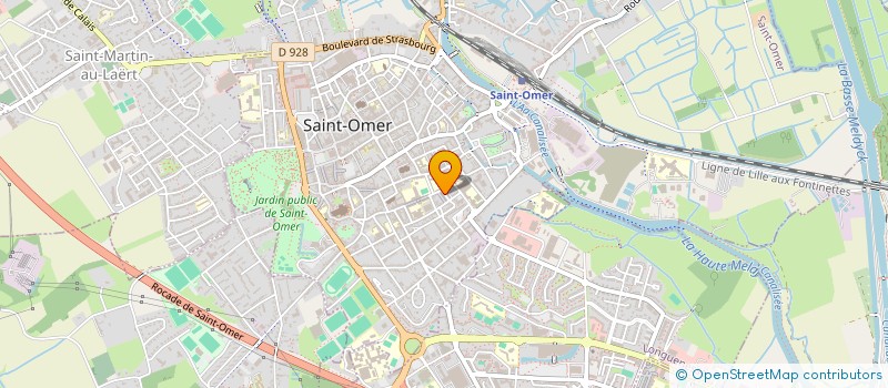 localisation de l'entreprise MADAME JUSTINE DAMAGNEZ  SAINT-OMER