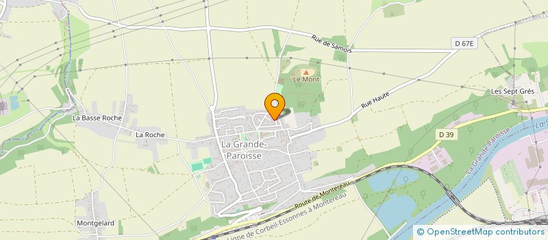 localisation de l'entreprise MADAME JUSTINE DAMAYE  LA GRANDE-PAROISSE