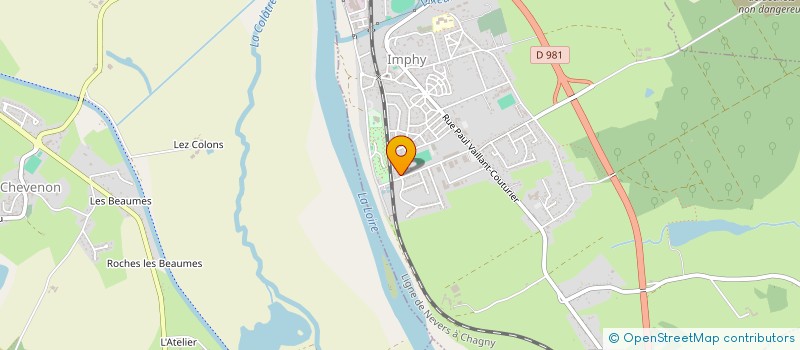 localisation de l'entreprise MADAME JUSTINE DAVID  IMPHY