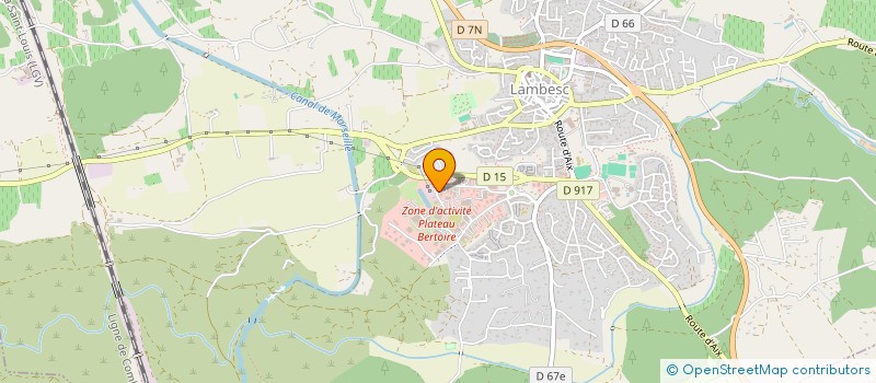 localisation de l'entreprise MADAME JUSTINE DE LA FUENTE RODILANA  LAMBESC