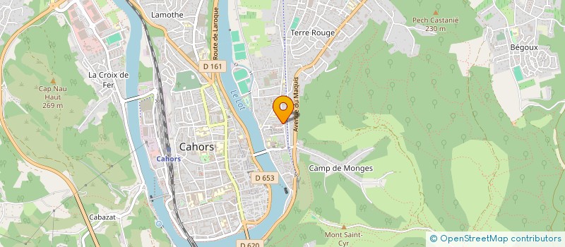 localisation de l'entreprise MADAME JUSTINE DE OLIVEIRA  CAHORS