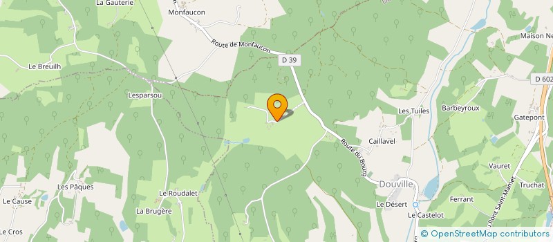 localisation de l'entreprise MADAME JUSTINE DE SALENEUVE  DOUVILLE