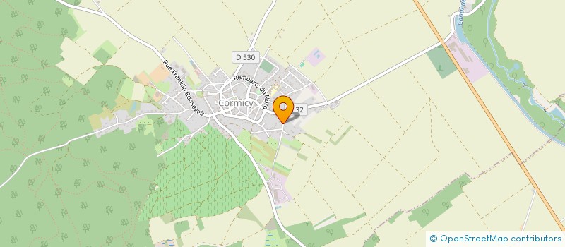 localisation de l'entreprise MADAME JUSTINE DE SOUSA  CORMICY