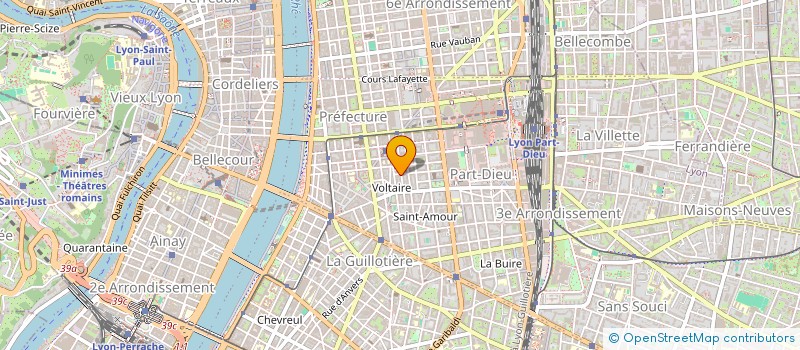 localisation de l'entreprise MADAME JUSTINE DEBERNARD  LYON