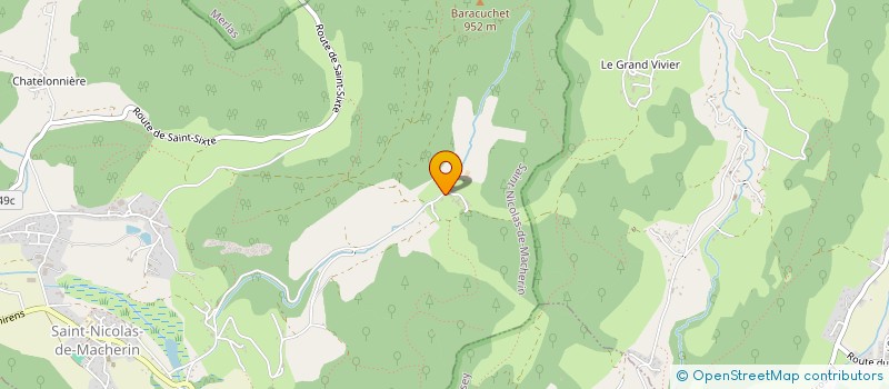 localisation de l'entreprise MADAME JUSTINE DECOTTERD  SAINT-NICOLAS-DE-MACHERIN