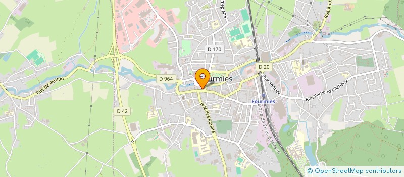 localisation de l'entreprise MADAME JUSTINE DEFRANCE  FOURMIES