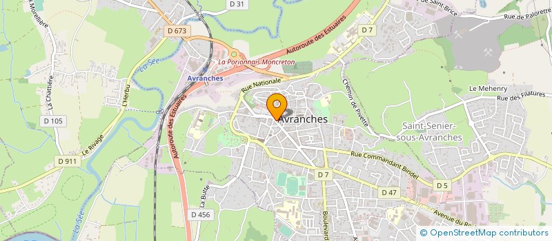 localisation de l'entreprise MADAME JUSTINE DEGNIEAU  AVRANCHES