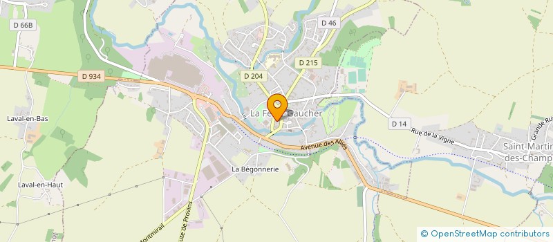 localisation de l'entreprise MADAME JUSTINE DELAPLACE à LA FERTE-GAUCHER
