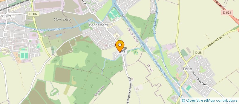 localisation de l'entreprise MADAME JUSTINE DELATTRE  CORBEHEM