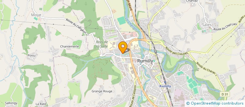 localisation de l'entreprise MADAME JUSTINE DELATTRE  RUMILLY