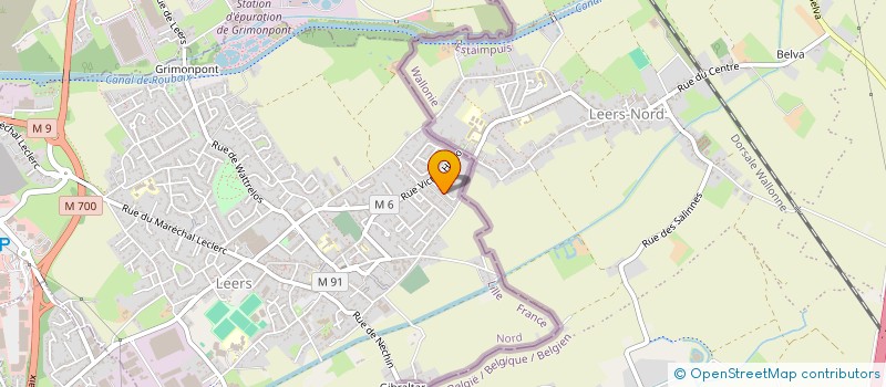 localisation de l'entreprise MADAME JUSTINE DELAUNOY  LEERS