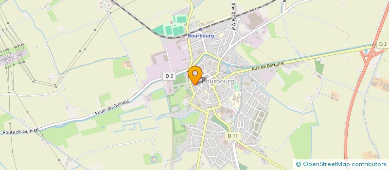 localisation de l'entreprise MADAME JUSTINE DELDICQUE  BOURBOURG