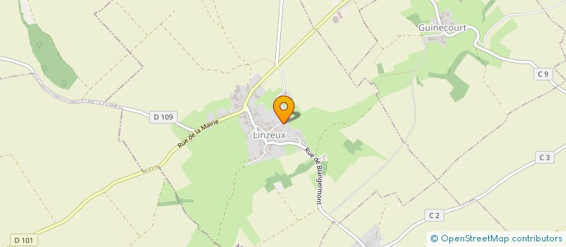 localisation de l'entreprise MADAME JUSTINE DELEPINE  LINZEUX