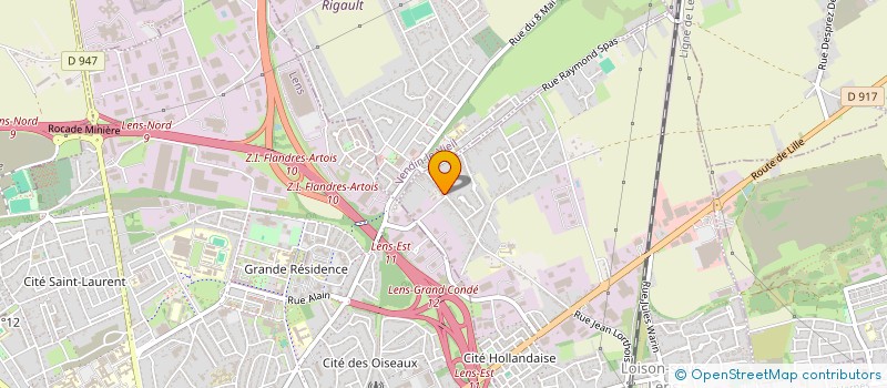 localisation de l'entreprise MADAME JUSTINE DELHAYE  VENDIN-LE-VIEIL