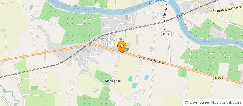 localisation de l'entreprise MADAME JUSTINE DELMAS  LAMONZIE-SAINT-MARTIN