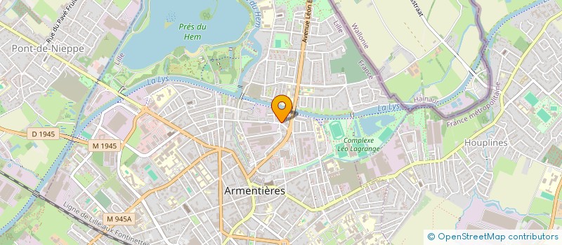 localisation de l'entreprise MADAME JUSTINE DEMEESTER  ARMENTIERES