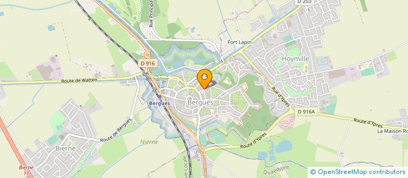 localisation de l'entreprise MADAME JUSTINE DENYS  BERGUES