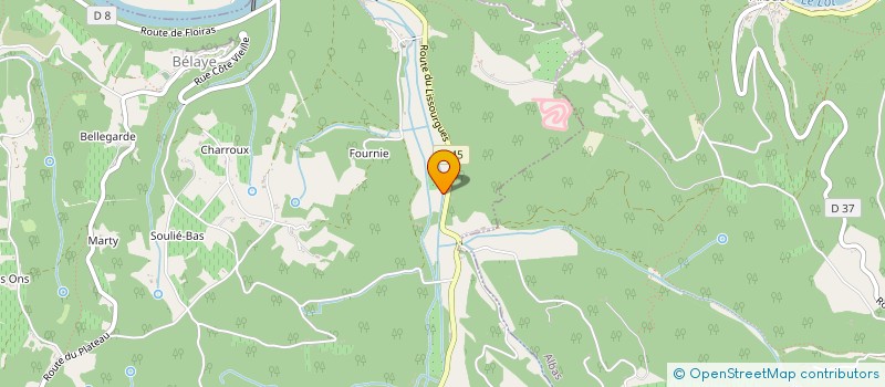 localisation de l'entreprise MADAME JUSTINE DERON  BELAYE