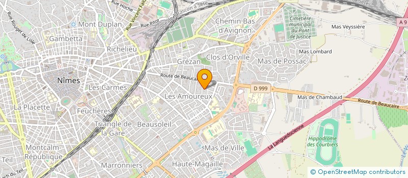 localisation de l'entreprise MADAME JUSTINE DEROUALLIERE  NIMES