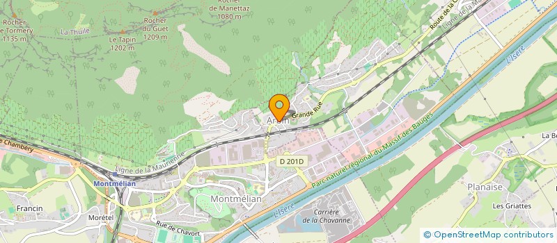localisation de l'entreprise MADAME JUSTINE DESCHAMPS à ARBIN