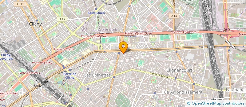 localisation de l'entreprise MADAME JUSTINE DESCHAMPS  PARIS