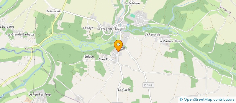 localisation de l'entreprise MADAME JUSTINE DESCHAMPS  LIZANT