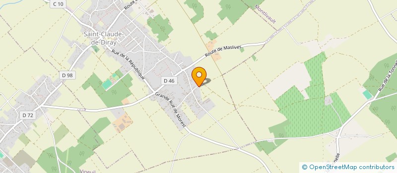 localisation de l'entreprise MADAME JUSTINE DESNIOU à SAINT-CLAUDE-DE-DIRAY