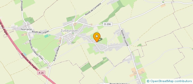 localisation de l'entreprise MADAME JUSTINE DEVAUX  ZUDAUSQUES