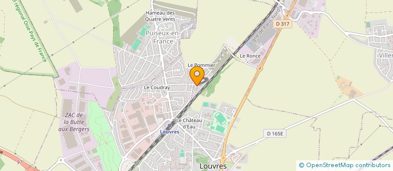 localisation de l'entreprise MADAME JUSTINE DEWULF  LOUVRES