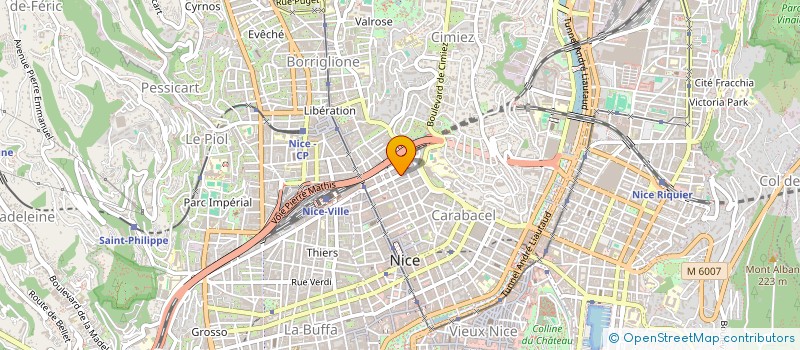 localisation de l'entreprise MADAME JUSTINE DIASPARRA  NICE