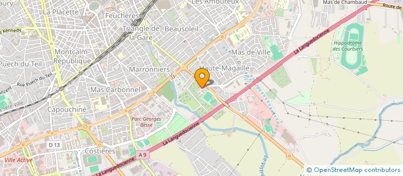 localisation de l'entreprise MADAME JUSTINE DIAZ  NIMES