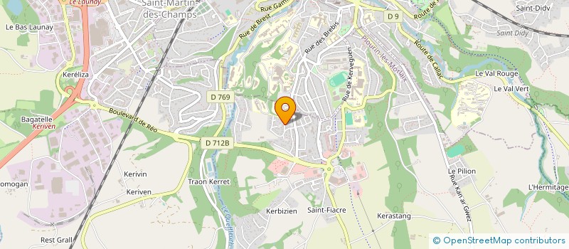 localisation de l'entreprise MADAME JUSTINE DIEVART  PLOURIN-LES-MORLAIX