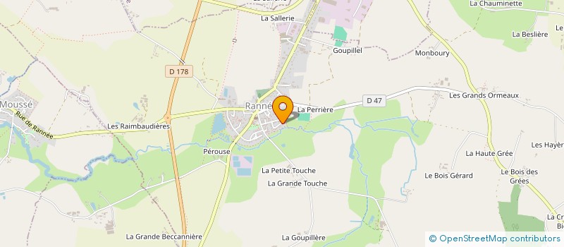 localisation de l'entreprise MADAME JUSTINE DIVAY  RANNEE