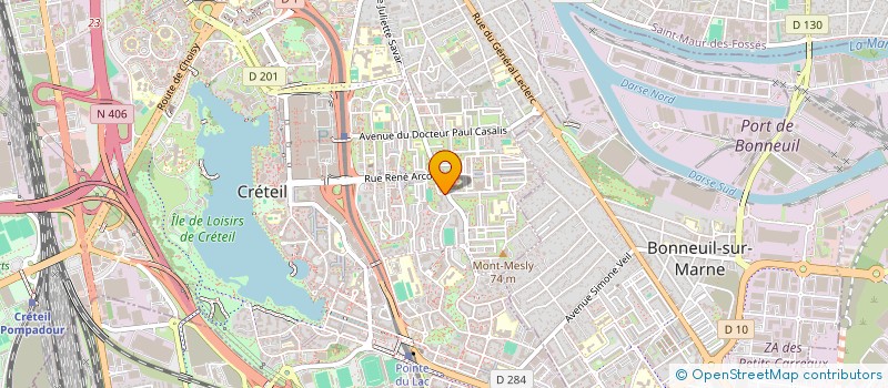 localisation de l'entreprise MADAME JUSTINE DOLMEN  CRETEIL