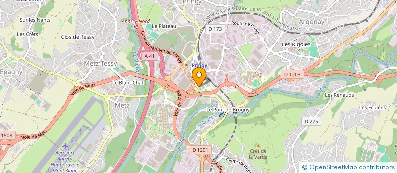 localisation de l'entreprise MADAME JUSTINE DOS SANTOS FERREIRA à ANNECY