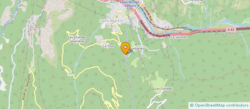 localisation de l'entreprise MADAME JUSTINE DOUILLARD  SAINT-MARTIN-D'ARC