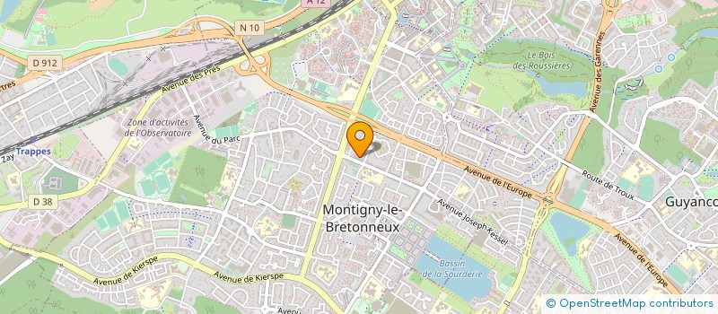 localisation de l'entreprise MADAME JUSTINE DOUTRIAUX à MONTIGNY-LE-BRETONNEUX