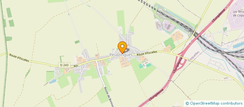 localisation de l'entreprise MADAME JUSTINE DUBOIS  PEUPLINGUES