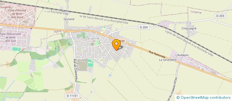 localisation de l'entreprise MADAME JUSTINE DUBOIS  LA JARNE