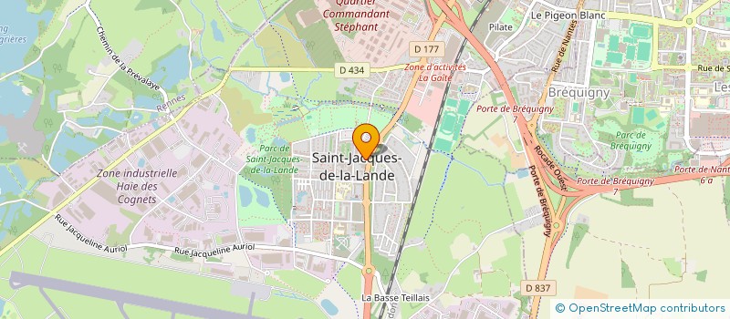localisation de l'entreprise MADAME JUSTINE DUGUER à SAINT-JACQUES-DE-LA-LANDE