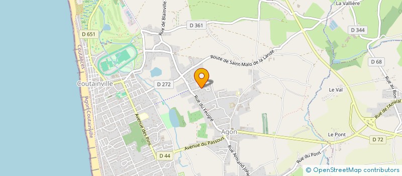 localisation de l'entreprise MADAME JUSTINE DULONG  AGON-COUTAINVILLE