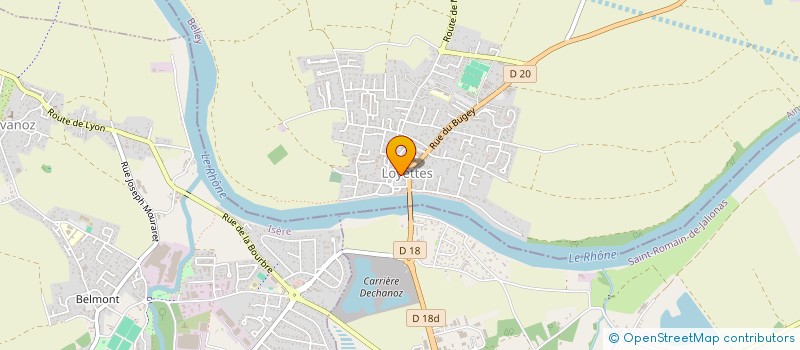 localisation de l'entreprise MADAME JUSTINE DUMONT  LOYETTES