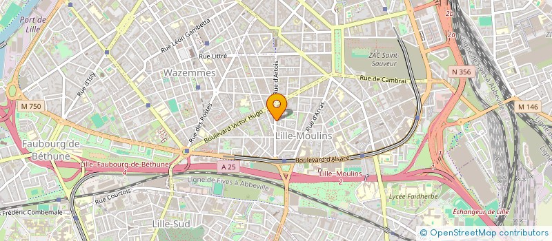 localisation de l'entreprise MADAME JUSTINE DURAND à LILLE