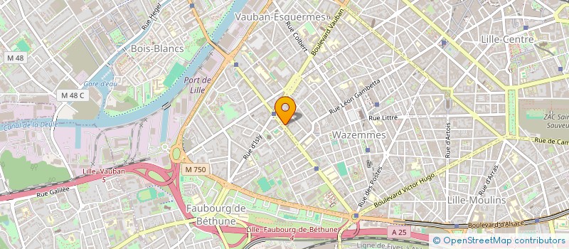 localisation de l'entreprise MADAME JUSTINE DURAND à LILLE