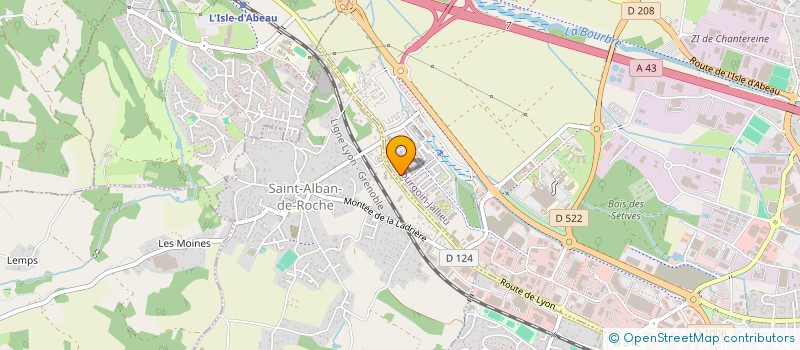 localisation de l'entreprise MADAME JUSTINE DUSSOUILLEZ  BOURGOIN-JALLIEU