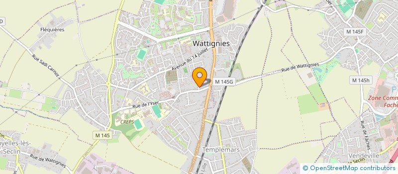 localisation de l'entreprise MADAME JUSTINE DUTHILLEUL  ANNULLIN