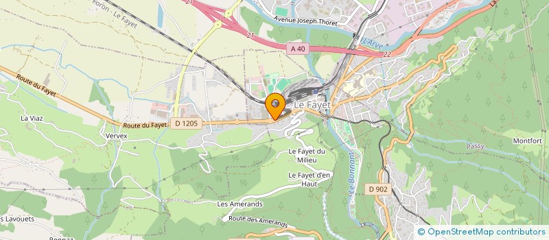 localisation de l'entreprise MADAME JUSTINE DUVILLARD  SAINT-GERVAIS-LES-BAINS