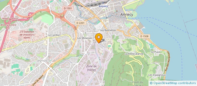 localisation de l'entreprise MADAME JUSTINE ELMA à ANNECY