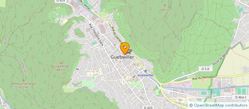 localisation de l'entreprise MADAME JUSTINE ETIENNEY  GUEBWILLER